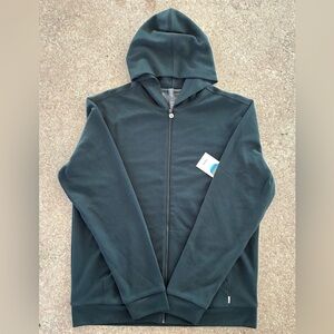 Men’s Vuori Performance Waffle Zip Up Hoodie 2.0 Grove SZ Large V282 NWT